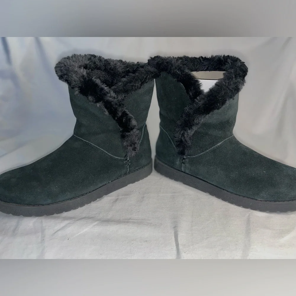 TARGET Women’s Black Faux Suede Fur Boots Size 8